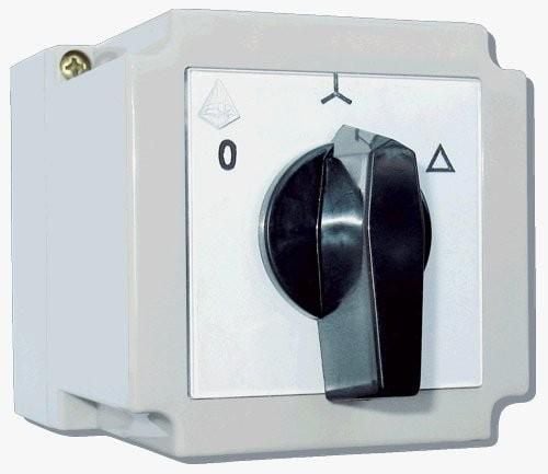 Tähtikolmio-kytkin 3P 25A kotelossa 4G25-12-PK 63-840591-031