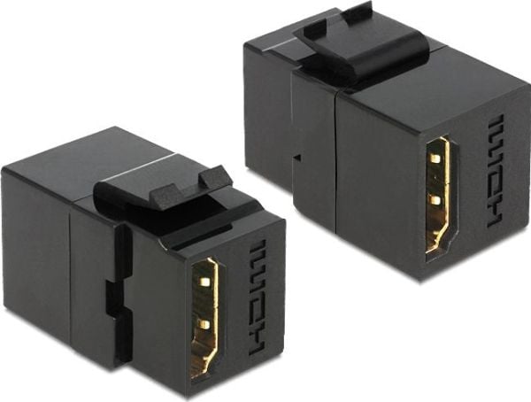 Delock - Trapes-jakk - HDMI - svart