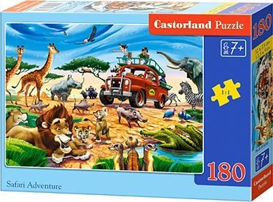 Castorland Safari Adventure 180 pcs, 180 stykker, Tegneserier, 7 år