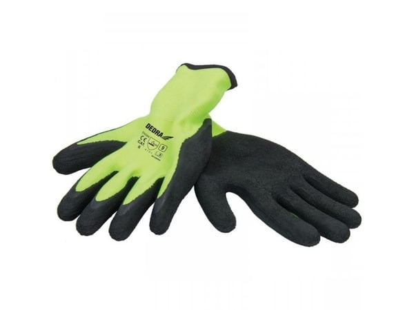 Dedra vernehansker belagt med latexskum str. 9 (BH1007R09)