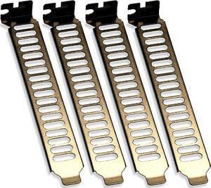 SilverStone Aero Slots - Slukningspanel for systemfordeling - sort - 12 cm