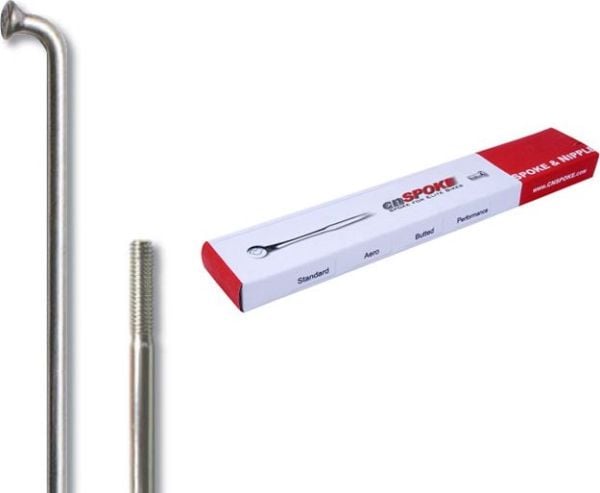 CN eiker STD14 2.0-2.0-2.0 rustfritt stål 264mm sølv + nipler 144 stk