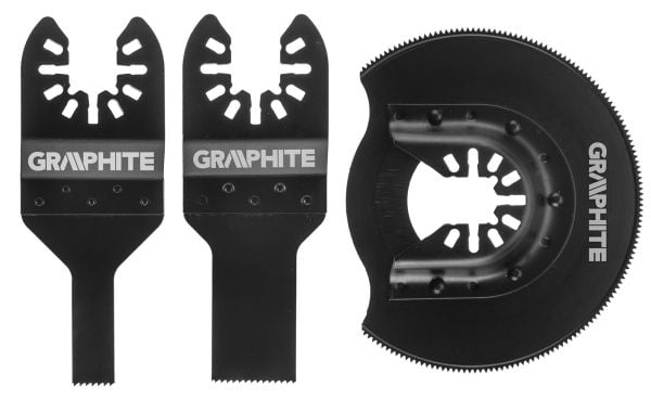 Grafitt Metall kappeskivesett, 3 stk.