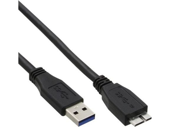 InLine 35450, 5 m, USB A, Micro-USB B, Hankjønn/hankjønn, Svart