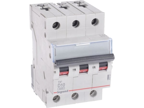 Legrand TX3, Dvärgbrytare, Typ D, IP20, 240 - 415 V