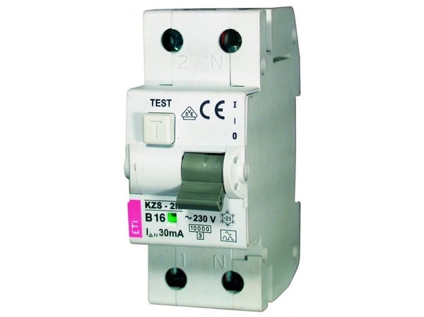 Eti-Polam Ero-/ylivirtakatkaisija KZS-2M 2P 16A B 0,03A AC-tyyppi - 002173104
