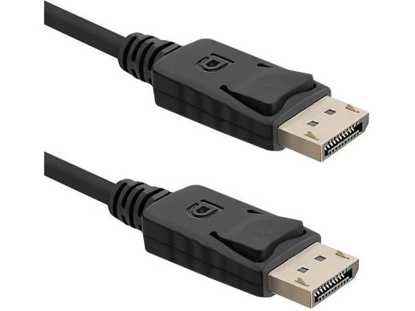 Qoltec - DisplayPort-kabel - DisplayPort (hann) til DisplayPort (hann) - 2 m - låst