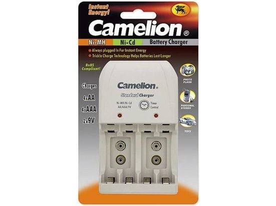 Camelion BC-904, nikkel-kadmium (NiCd), nikkel-metallhydrid (NiMH), 9v, AA, AAA