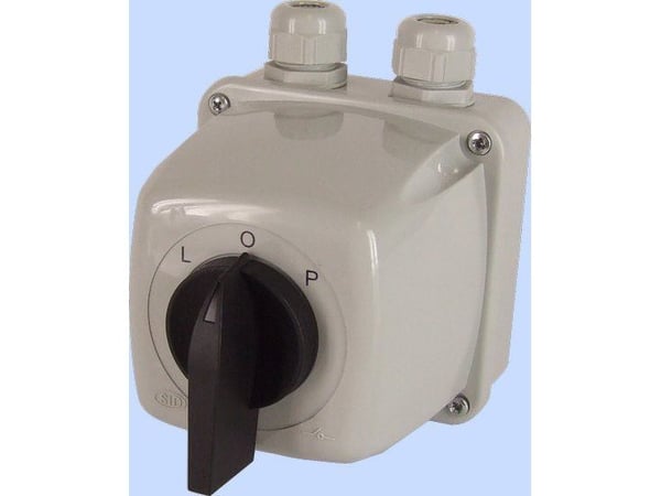 Elektromet nokkakytkin L-0-P 3P 25A IP44 kaari 25-43 kotelossa (922529)