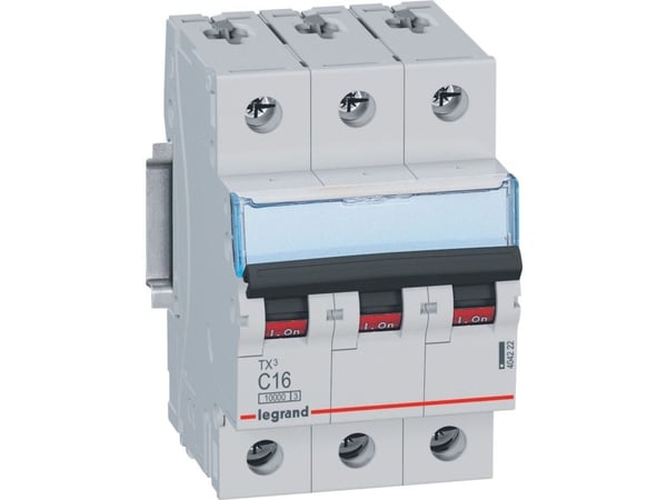 Legrand TX3, Dvärgbrytare, Typ C, IP20, 240 - 415 V