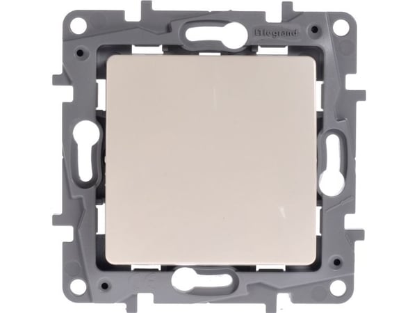Legrand-painike 1-napainen 6A väri Creme Niloe Eco - 664607