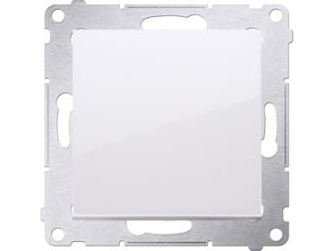 Kontakt-Simon DPR1.01/11, Pushbutton switch, Vit, Plast, IP20, IP44, 250 V, 10 A