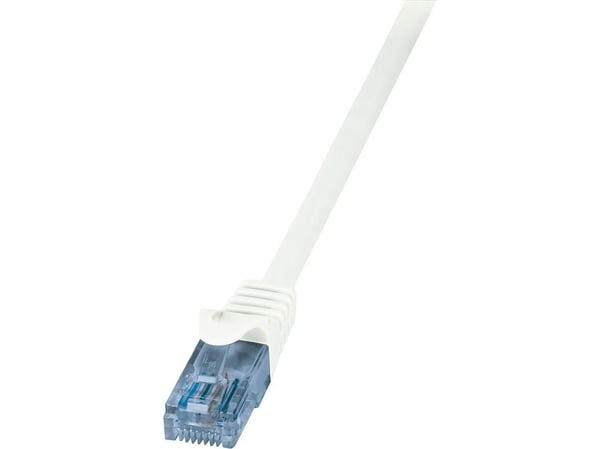 LogiLink CP3031U, 1 m, Cat6a, U/UTP (UTP), RJ-45, RJ-45, Hvit