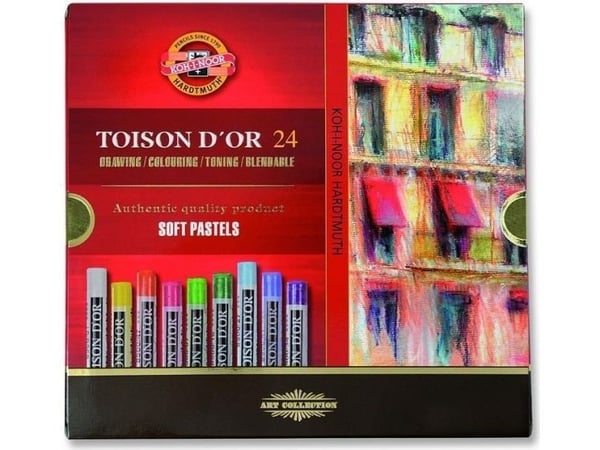 Koh-I-Noor Pastellit kuiva Toison 24 väriä - WIKR-931237 Koh-I-Noor Pastellit kuiva Toison 24 väriä - WIKR-931237
