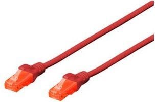 DIGITUS Professional - Patchkabel - RJ-45 (han) til RJ-45 (han) - 5 m - UTP - CAT 6 - booted, knastfri - rød