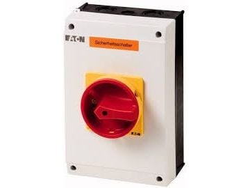 Eaton P3-63/I4-SI/HI11, Roterande brytare, 2P, Grå, Röd, IP65, -25 - 40 ° C