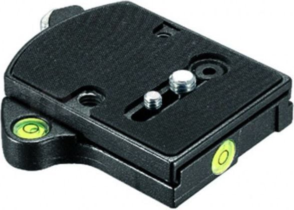 Manfrotto 394 Quick Adaptor "Low Profile", Musta, 280 g