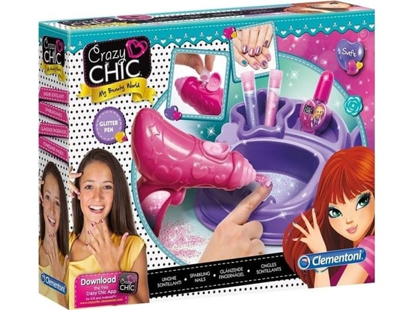 Clementoni Crazy Chic glitrende negler (78291)