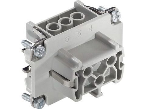 LAPP 10191100 Tilslutningsindsats EPIC® H-B 6 Samlet poltal 6 + PE 10 stk