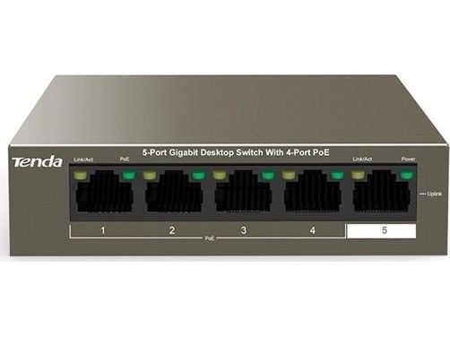 Tenda TEG1105P-4-63W Managed Switch4-port 1GbE PoE 63W