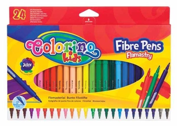 COLORINO KIDS tuschpennor, 24 färger, 14625PTR