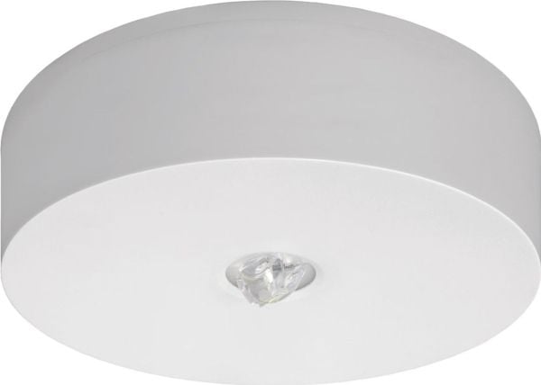 AXN IP65 LED 6W 590lm avoin optiikka 3h yksitoiminen AT valkoinen AXNO/6W/B/3/SE/AT/WH turvavalaisin