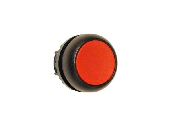 Eaton M22S-D-R, Nappi, Musta, Punainen, Muovi, IP66, IP67, IP69, 29,7 mm, 29 mm