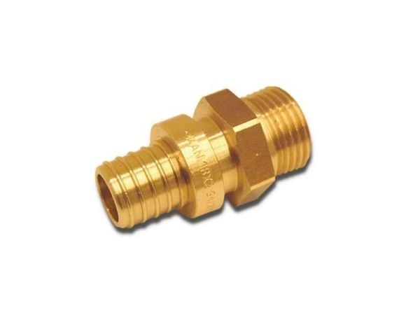 KAN-therm push-kobling med flens og utvendig gjenge 25x3,5 mm 1/2" 9014.98