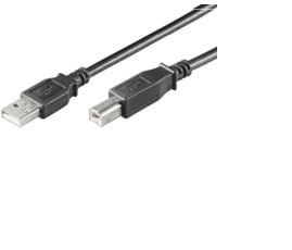 MicroConnect USB 2.0 - USB-kabel - USB-type B (hann) til USB (hann) - USB 2.0 - 1.8 m - svart