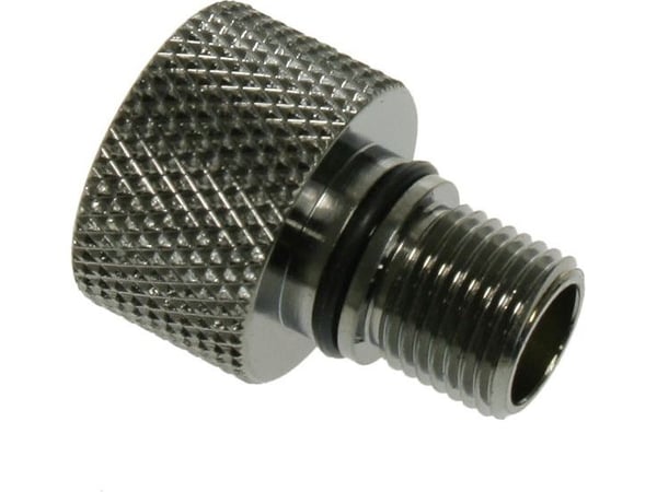 Bitspower adapter rett Eheim 1046 til G1/4 tommer IG - blank svart