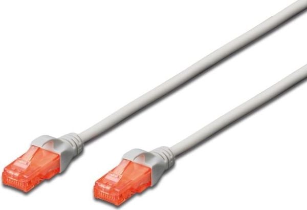 DIGITUS Professional - Patchkabel - RJ-45 (han) til RJ-45 (han) - 3 m - UTP - CAT 6e - booted, knastfri - grå