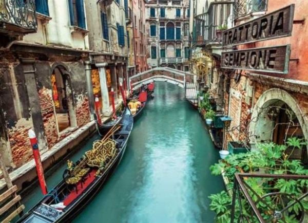 Clementoni High Quality Collection - Venice Canal - puslespill - 1000 deler