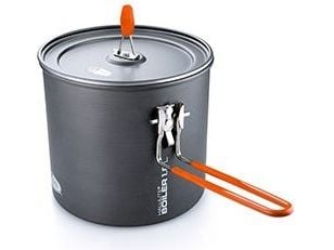 GSI Outdoors Halulite, Krukke, Aluminium, 1,8 l, Grå, Oransje, Aluminium
