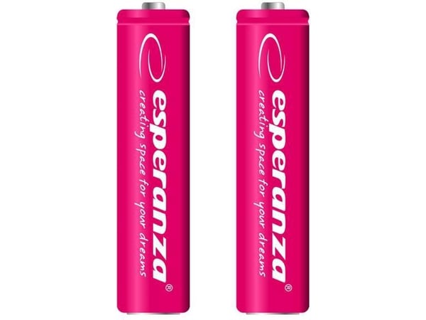 Esperanza Akumulator czerwone AAA / R03 1000mAh 2 szt.