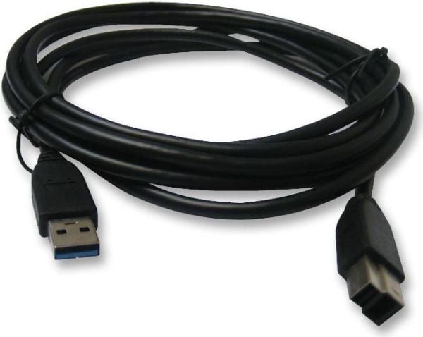 ROLINE 11.02.8871, 3 m, USB A, USB B, USB 3.2 Gen 1 (3.1 Gen 1), Hankjønn/hankjønn, Sort