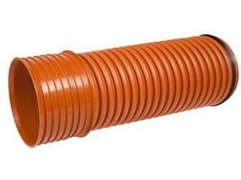 Kaczmarek K2 282/250 x 3000 mm PP-rör med muff/gummiring, SN8