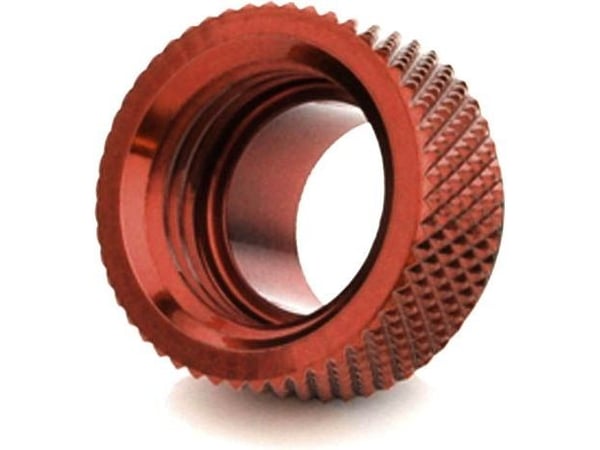 Bitspower - Væskekjølesystemutvider - G1/4" IG1/4" 7.5 mm - deep blood red