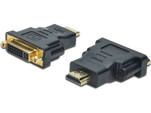 ASSMANN - Video adapter - DVI-I hunn til HDMI hann - skjermet - svart - formstøpt