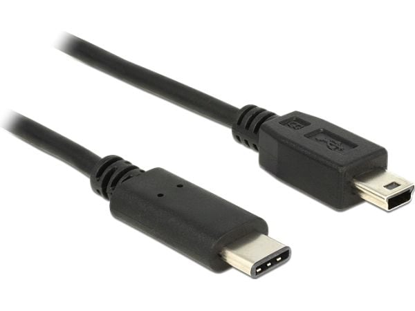 Delock - USB-kabel - USB-C (hann) til mini-USB Type B (hann) - USB 3.1 - 1 m - svart