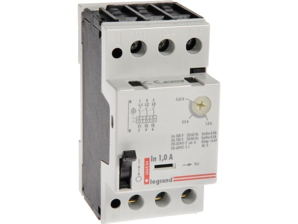 Legrand Moottorikatkaisija 3P 0,25kW 0,63-1A M 250 1 606804 Legrand Moottorikatkaisija 3P 0,25kW 0,63-1A M 250 1 606804