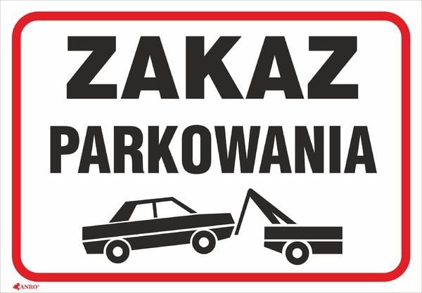 ANRO skilt Ikke parkér (89/L/P) ANRO skilt Ikke parkér (89/L/P)