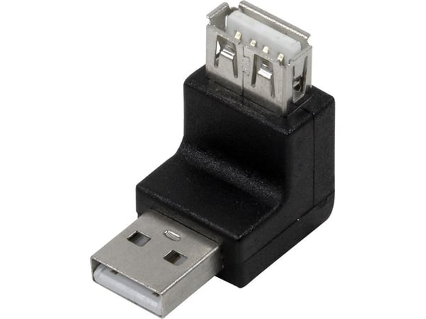 LogiLink USB 2.0 A/A, USB 2.0 A, USB 2.0 A, Sort