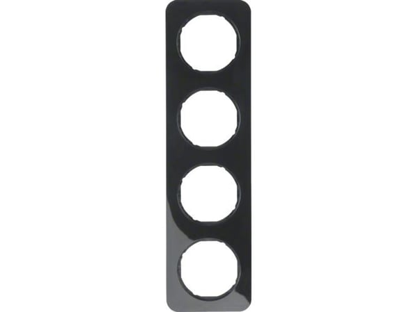 Berker 10142145, Musta, Termoplastinen, Ruuviton, Berker, Kiiltävä, R.1