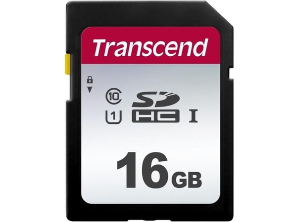Transcend 300S - Flashminnekort - 16 GB - UHS-I U1 / Class10 - SDHC UHS-I