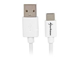 Sharkoon USB 2.0 A till USB-C adapter vit 1 m