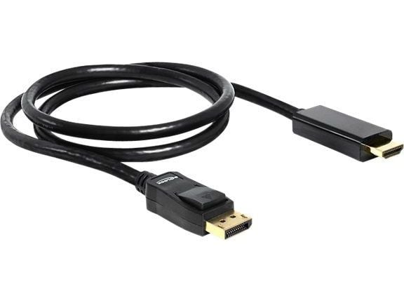 Delock - Adapterkabel - DisplayPort hann til HDMI hann - 1 m