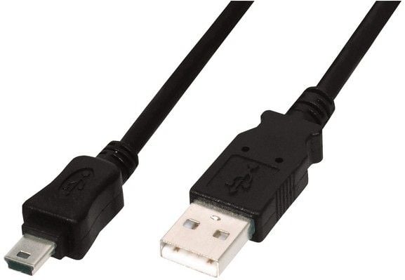 ASSMANN - USB-kaapeli - USB (han) til mini-USB type B (han) - USB 2.0 - 1 m - formet - lajittelu