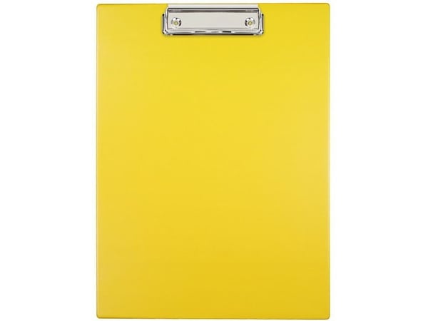 BIUR-FOL oppslagstavle med klemme A4, underlag, gul (KH-01-08)