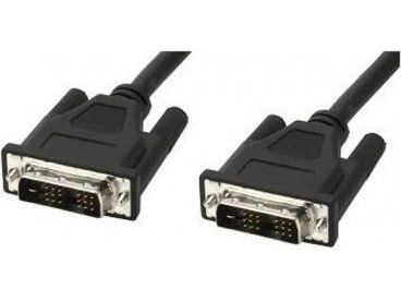 Techly 1.8m DVI-D M/M, 1.8m, DVI-D, DVI-D, urosliitin, urosliitin, Musta