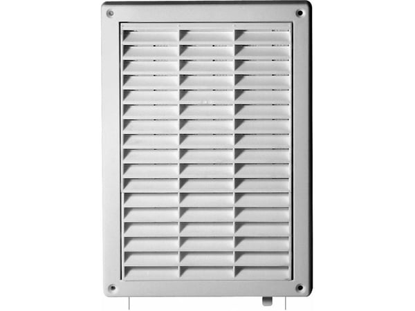AWENTA galler-/ventilgaller vit med lamell och nät 128 x 197 mm (T59)